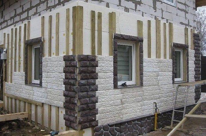 утепление дома из газобетона